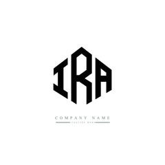 IRA letter logo design with polygon shape. IRA polygon logo monogram. IRA cube logo design. IRA hexagon vector logo template white and black colors. IRA monogram. IRA business and real estate logo. 