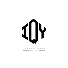 IQY letter logo design with polygon shape. IQY polygon logo monogram. IQY cube logo design. IQY hexagon vector logo template white and black colors. IQY monogram. IQY business and real estate logo. 