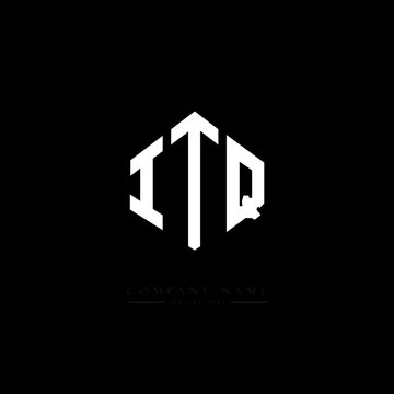 ITQ letter logo design with polygon shape. ITQ polygon logo monogram. ITQ cube logo design. ITQ hexagon vector logo template white and black colors. ITQ monogram. ITQ business and real estate logo. 