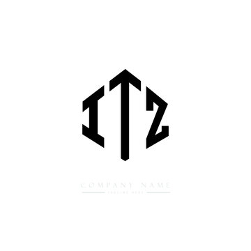 ITZ letter logo design with polygon shape. ITZ polygon logo monogram. ITZ cube logo design. ITZ hexagon vector logo template white and black colors. ITZ monogram. ITZ business and real estate logo. 