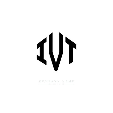 IVT letter logo design with polygon shape. IVT polygon logo monogram. IVT cube logo design. IVT hexagon vector logo template white and black colors. IVT monogram. IVT business and real estate logo. 