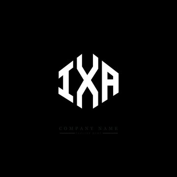 IXA letter logo design with polygon shape. IXA polygon logo monogram. IXA cube logo design. IXA hexagon vector logo template white and black colors. IXA monogram. IXA business and real estate logo. 