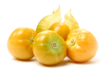 Physalis fruit isolated on white background 