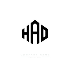 HAO letter logo design with polygon shape. HAO polygon logo monogram. HAO cube logo design. HAO hexagon vector logo template white and black colors. HAO monogram. HAO business and real estate logo. 