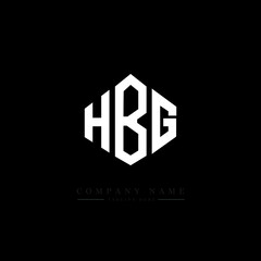 HBG letter logo design with polygon shape. HBG polygon logo monogram. HBG cube logo design. HBG hexagon vector logo template white and black colors. HBG monogram. HBG business and real estate logo. 