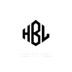 HBL letter logo design with polygon shape. HBL polygon logo monogram. HBL cube logo design. HBL hexagon vector logo template white and black colors. HBL monogram. HBL business and real estate logo. 