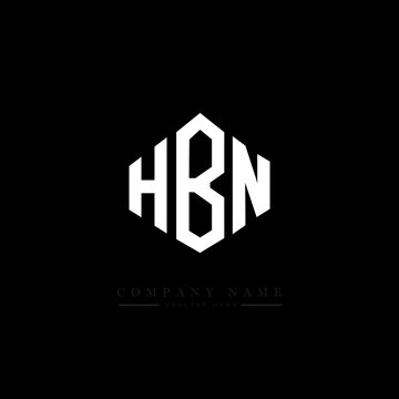HBN letter logo design with polygon shape. HBN polygon logo monogram. HBN cube logo design. HBN hexagon vector logo template white and black colors. HBN monogram. HBN business and real estate logo. 