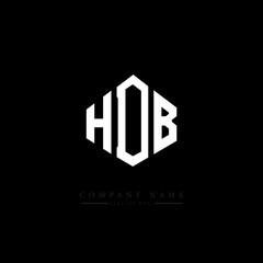 HDB letter logo design with polygon shape. HDB polygon logo monogram. HDB cube logo design. HDB hexagon vector logo template white and black colors. HDB monogram. HDB business and real estate logo. 