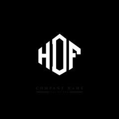 HDF letter logo design with polygon shape. HDF polygon logo monogram. HDF cube logo design. HDF hexagon vector logo template white and black colors. HDF monogram. HDF business and real estate logo. 