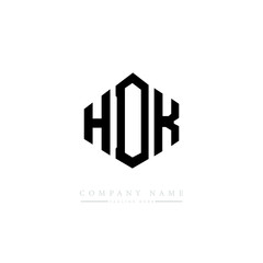 HDK letter logo design with polygon shape. HDK polygon logo monogram. HDK cube logo design. HDK hexagon vector logo template white and black colors. HDK monogram. HDK business and real estate logo. 