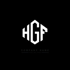 HGF letter logo design with polygon shape. HGF polygon logo monogram. HGF cube logo design. HGF hexagon vector logo template white and black colors. HGF monogram. HGF business and real estate logo. 