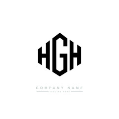 HGH letter logo design with polygon shape. HGH polygon logo monogram. HGH cube logo design. HGH hexagon vector logo template white and black colors. HGH monogram. HGH business and real estate logo. 