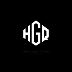 HGQ letter logo design with polygon shape. HGQ polygon logo monogram. HGQ cube logo design. HGQ hexagon vector logo template white and black colors. HGQ monogram. HGQ business and real estate logo. 
