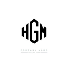 HGM letter logo design with polygon shape. HGM polygon logo monogram. HGM cube logo design. HGM hexagon vector logo template white and black colors. HGM monogram. HGM business and real estate logo. 