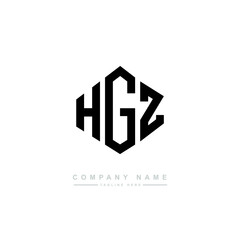 HGZ letter logo design with polygon shape. HGZ polygon logo monogram. HGZ cube logo design. HGZ hexagon vector logo template white and black colors. HGZ monogram. HGZ business and real estate logo. 