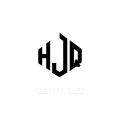 HJQ letter logo design with polygon shape. HJQ polygon logo monogram. HJQ cube logo design. HJQ hexagon vector logo template white and black colors. HJQ monogram. HJQ business and real estate logo. 