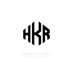 HKR letter logo design with polygon shape. HKR polygon logo monogram. HKR cube logo design. HKR hexagon vector logo template white and black colors. HKR monogram. HKR business and real estate logo. 