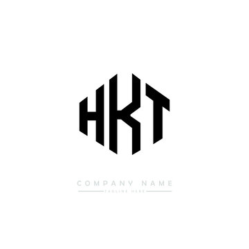HKT letter logo design with polygon shape. HKT polygon logo monogram. HKT cube logo design. HKT hexagon vector logo template white and black colors. HKT monogram. HKT business and real estate logo. 