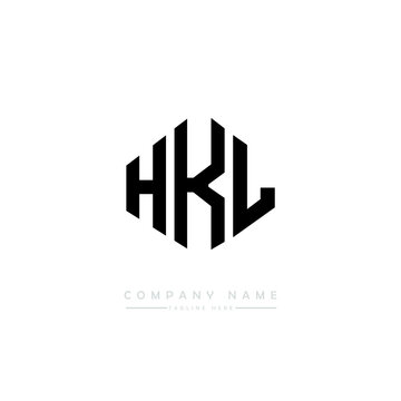 HKL letter logo design with polygon shape. HKL polygon logo monogram. HKL cube logo design. HKL hexagon vector logo template white and black colors. HKL monogram. HKL business and real estate logo. 