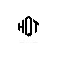 HQT letter logo design with polygon shape. HQT polygon logo monogram. HQT cube logo design. HQT hexagon vector logo template white and black colors. HQT monogram. HQT business and real estate logo. 