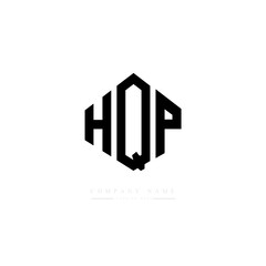 HQP letter logo design with polygon shape. HQP polygon logo monogram. HQP cube logo design. HQP hexagon vector logo template white and black colors. HQP monogram. HQP business and real estate logo. 