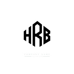HRB letter logo design with polygon shape. HRB polygon logo monogram. HRB cube logo design. HRB hexagon vector logo template white and black colors. HRB monogram. HRB business and real estate logo. 
