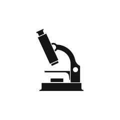 Microscope icon in trendy flat style isolated on white background. Symbol for your web site design, logo, app, UI. Vector illustration, EPS