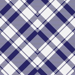 Blue Chevron Plaid Tartan textured Seamless Pattern Design