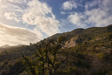 Fototapeta na wymiar Hiking the Franklin Trail in Carpinteria California