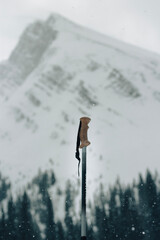 person in the snow