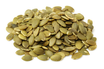 pumpkin seeds isolated on white background