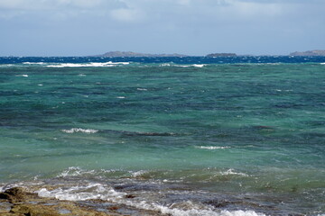 Rocky coastline in Fiji