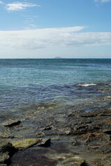 Rocky coastline in Fiji