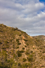 Fototapeta na wymiar Hiking the Franklin Trail in Carpinteria California