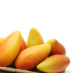 mango fruit isolated on white