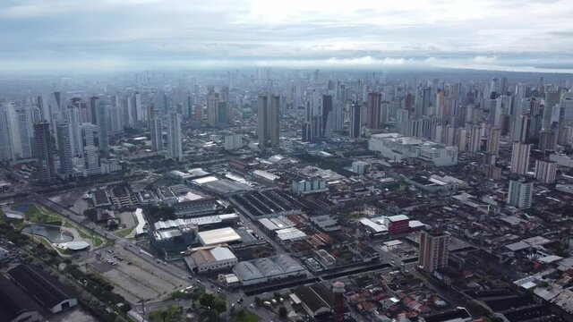 Aerial view city of Belem do Para, north of Brazil. 4K