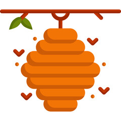 beehive flat icon