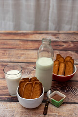 cookies y leche con chocolate!!!