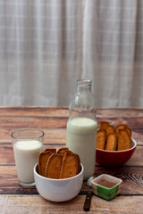 cookies y leche con chocolate!!!