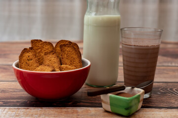 cookies y leche con chocolate!!!