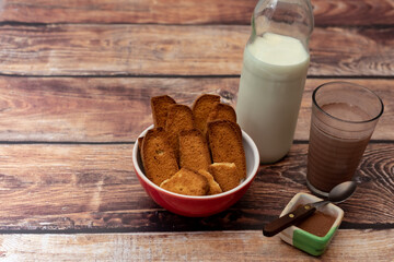 cookies y leche con chocolate!!!