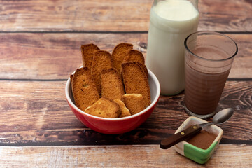 cookies y leche con chocolate!!!