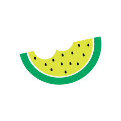 Watermelon fruit icon design template vector isolated