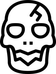 skull outline icon