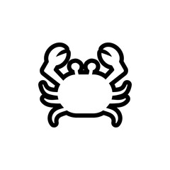Crab icon design template vector isolated illustration