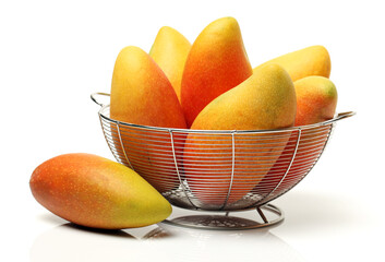 Mango on white background