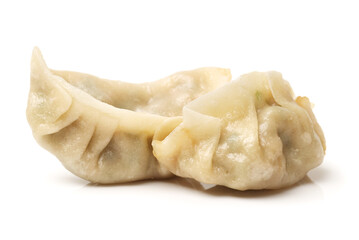 Fototapeta na wymiar Chinese dumplings on white background 