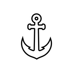 Anchor icon design template vector isolated illustration
