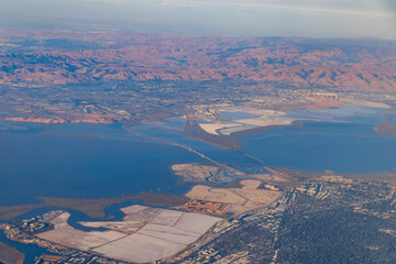 Aerial view of the Redwood City