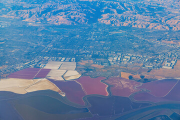 Aerial view of the Don Edwards San Francisco Bay National Wildlife Refuge